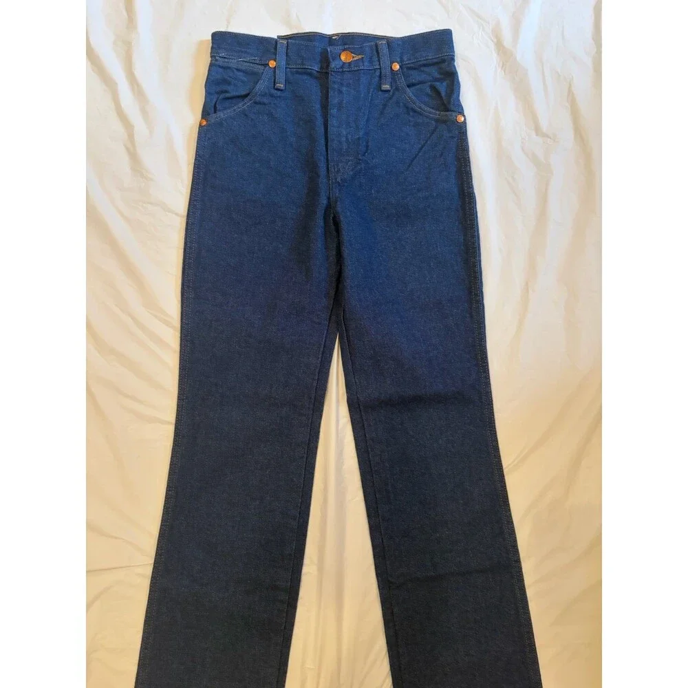 Wrangler Jeans Men's 26x34 Blue Dark Wash Original Fit Cowboy Cut